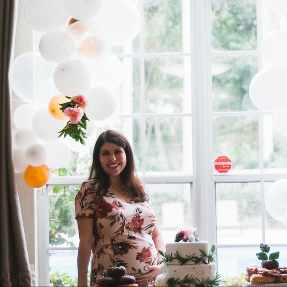 Floral Maternity Mini Dress - Pinkblush - Picture 2 of 4